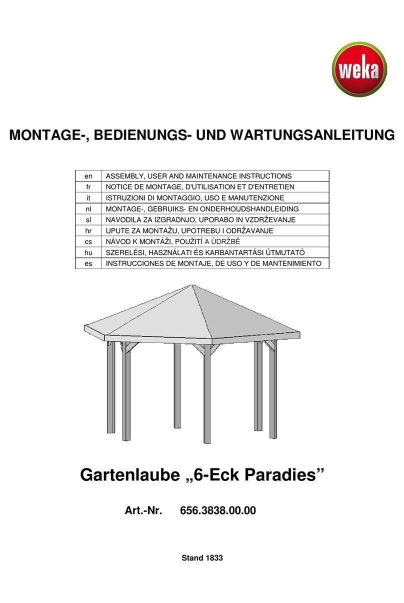 Weka 6-Eck Paradies Operating instructions