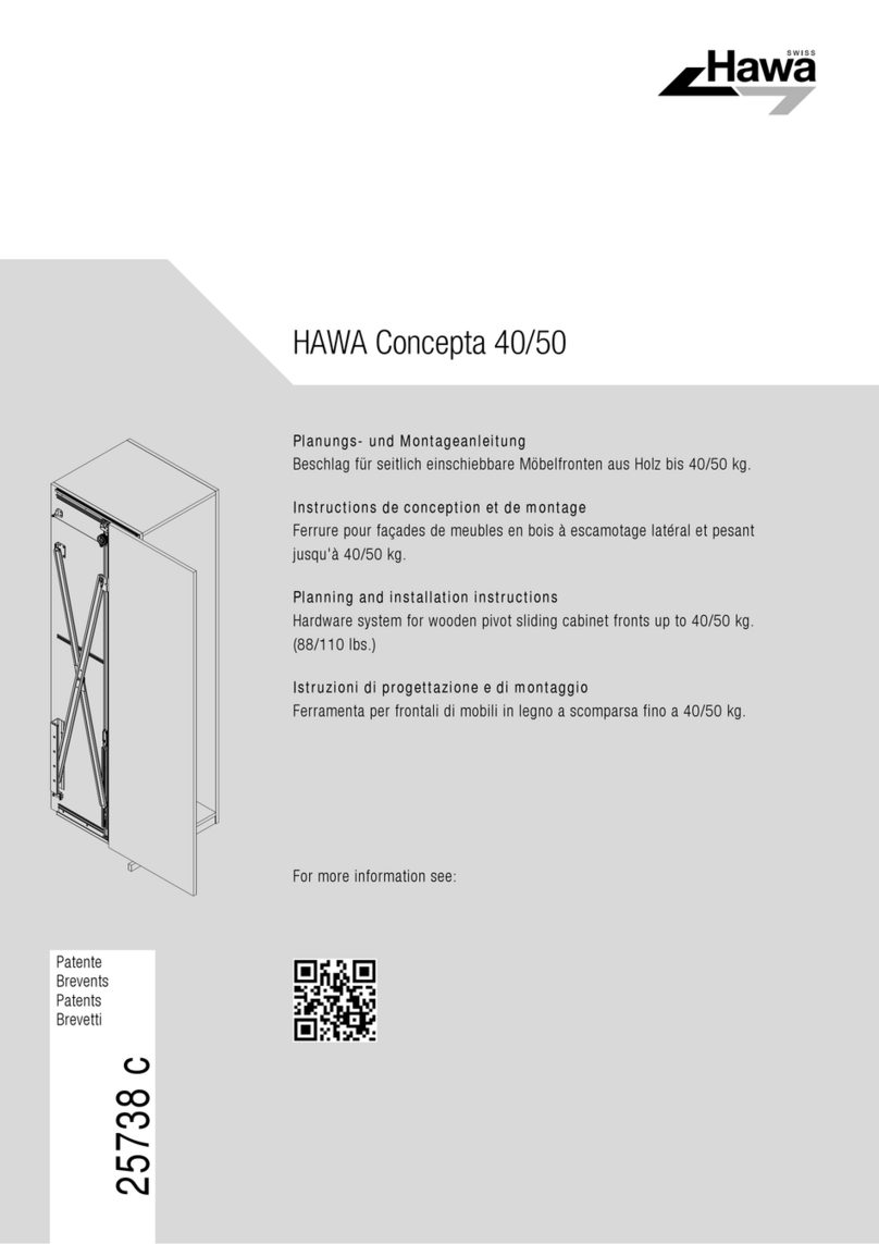 hawa Concepta 40 Planning and installation instructions hawa Concepta 40 Planning and installation instructions