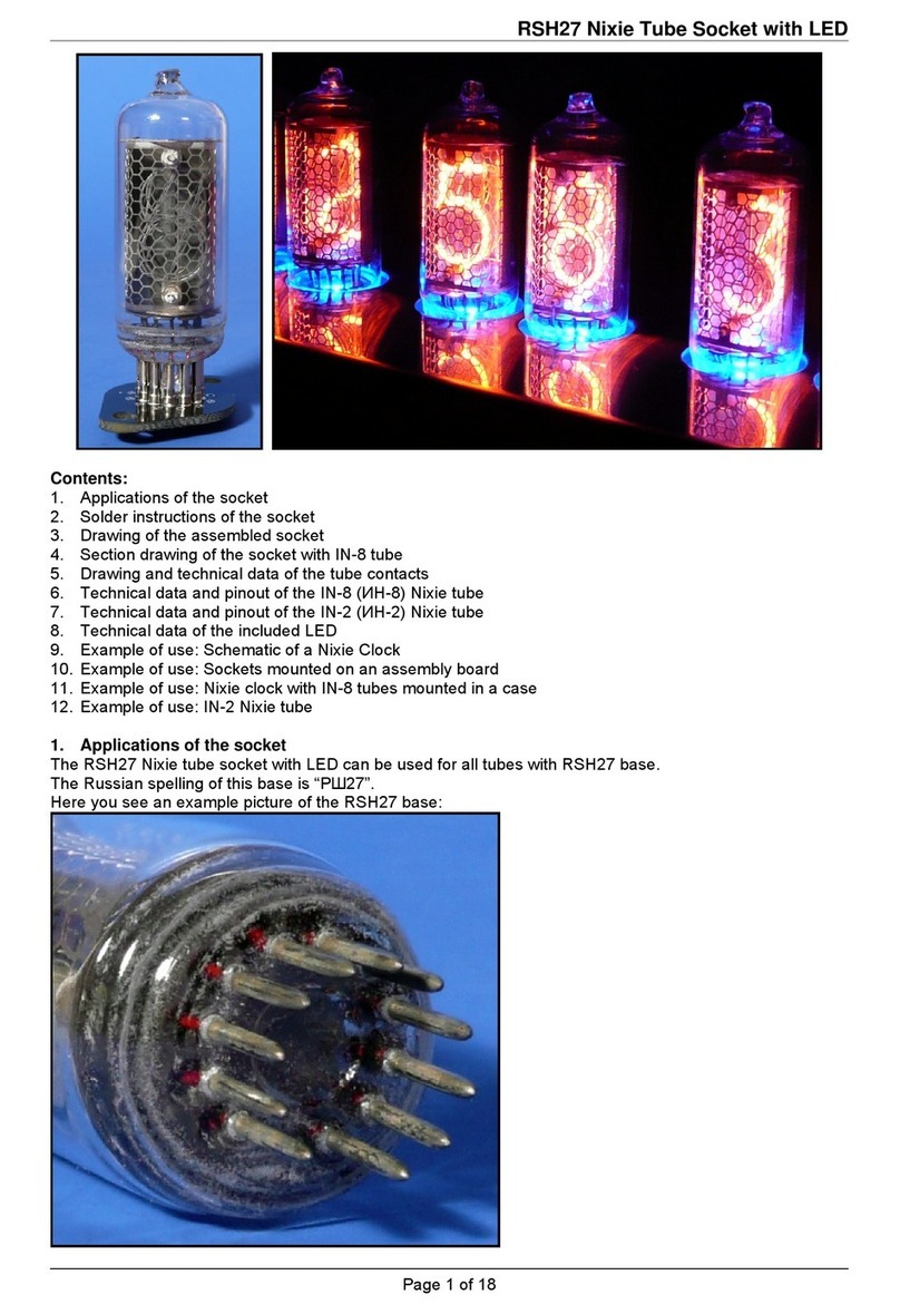 Nixie Clock RSH27 manual