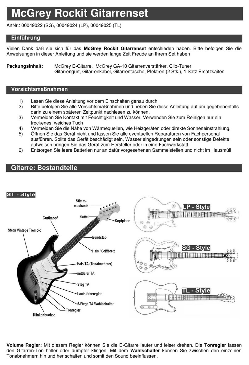McGrey Rockit Guitar Set user manual