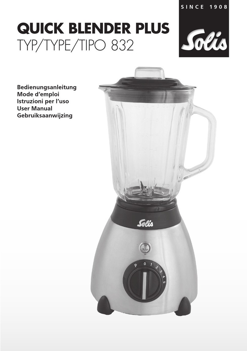 SOLIS Quick Blender Plus User manual
