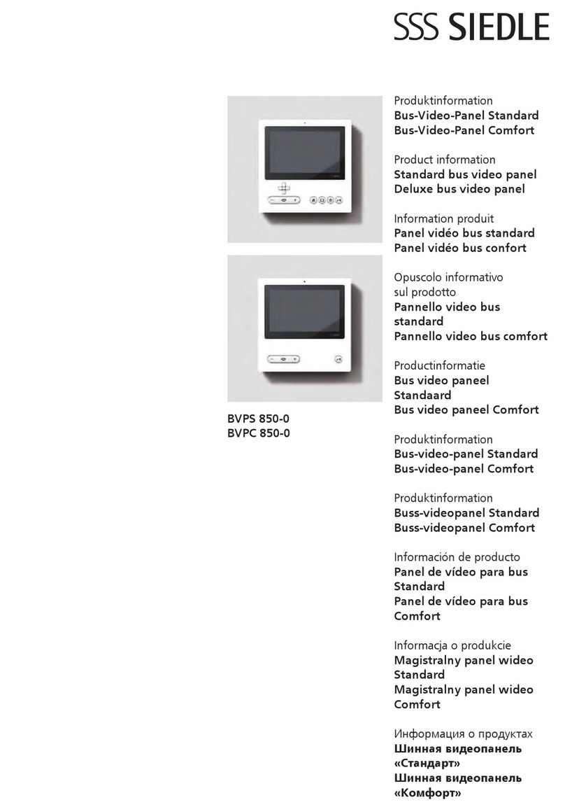 SSS Siedle BVPS 850-0 Product information