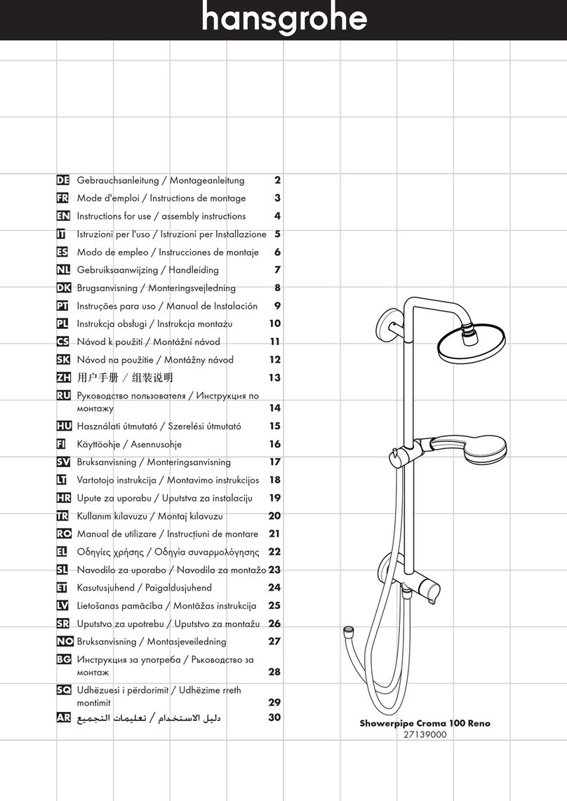 Hans Grohe Showerpipe Croma 100 Reno Manual Hans Grohe Showerpipe Croma 100 Reno Manual
