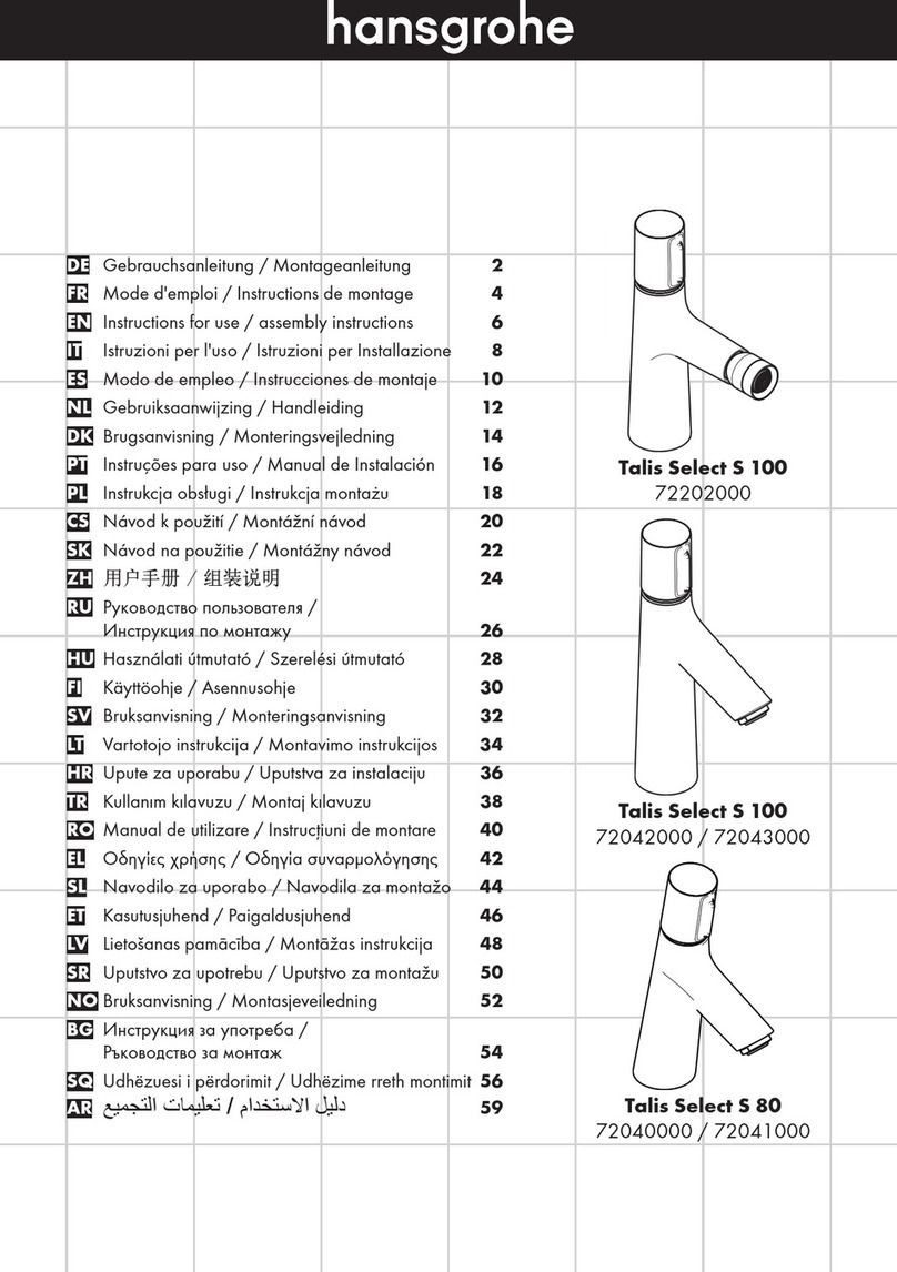 Hans Grohe Talis Select S 100 Series Manual