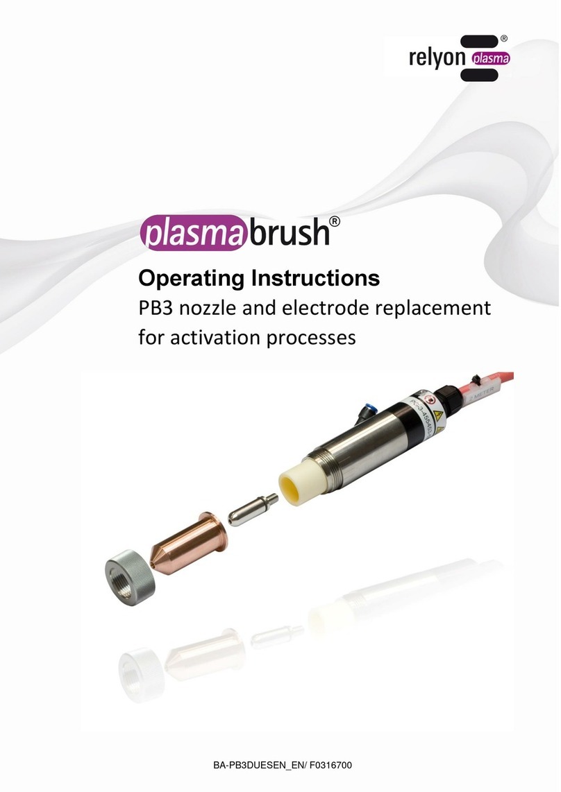 Relyon plasma Plasmabrush PB3 User manual