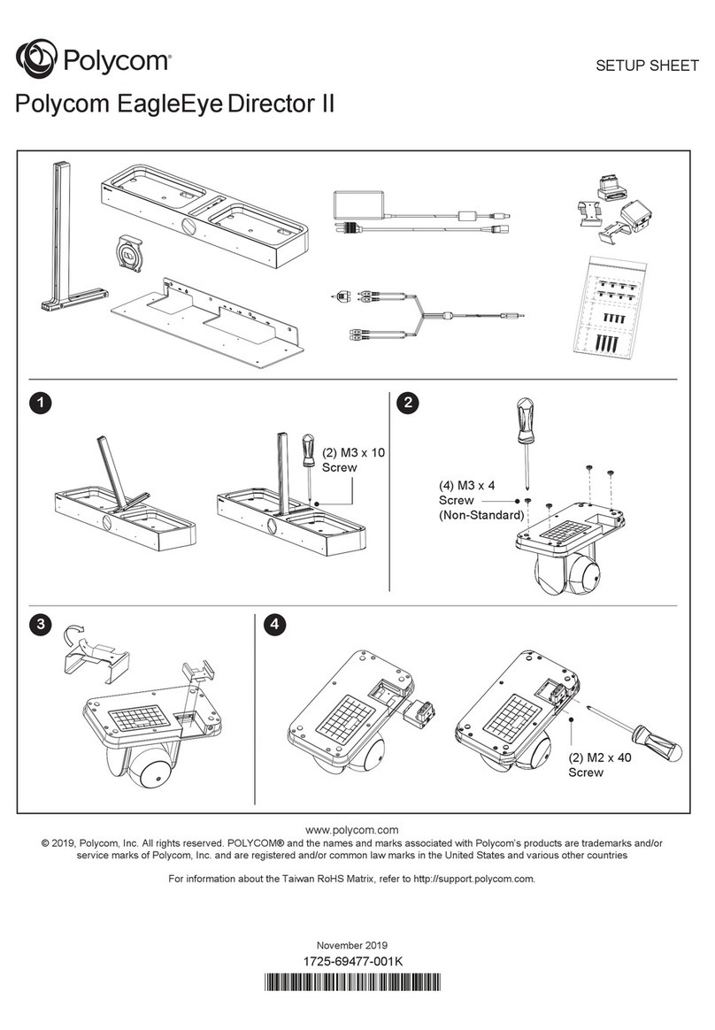 Polycom EagleEye Director II setup sheet
