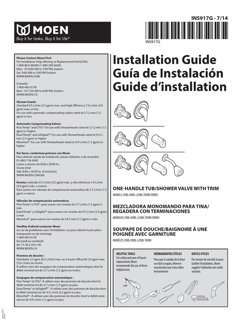 Moen 2300 Series User manual