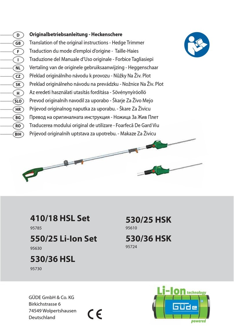 Gude 410/18 HSL Set User manual