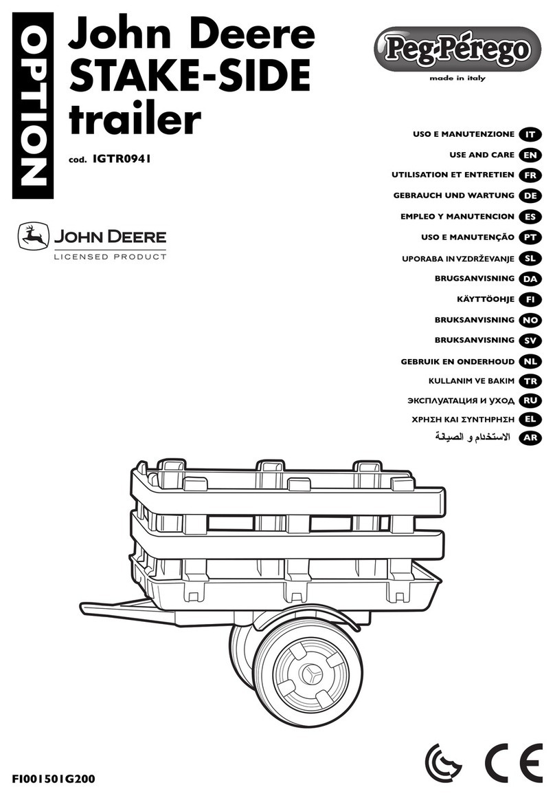 Peg-Perego John Deere STAKE-SIDE trailer Installation instructions