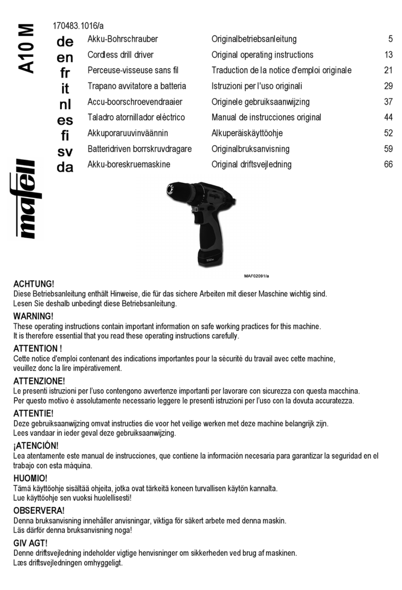 Mafell A10 M Original operating instructions