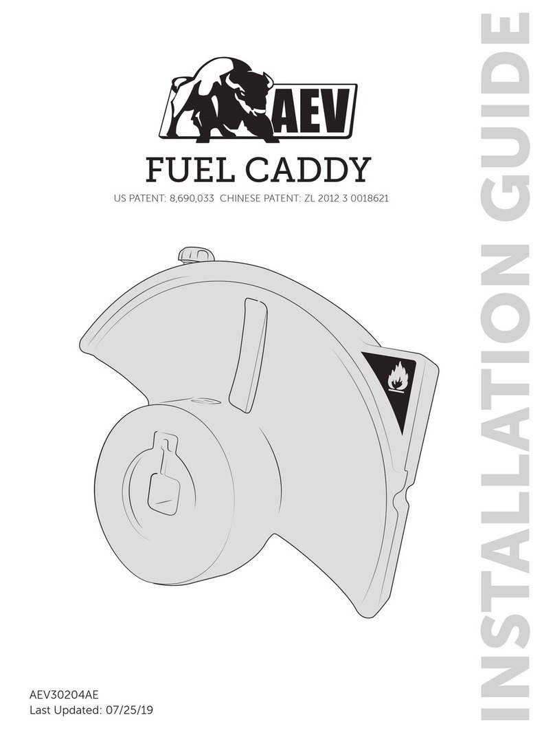 AEV FUEL CADDY User manual