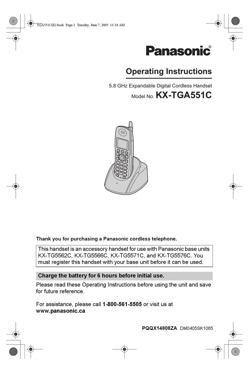 Panasonic KX-TGA551C operating instructions