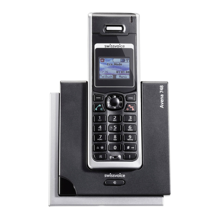 Swissvoice Avena 748 User manual Swissvoice Avena 748 User manual