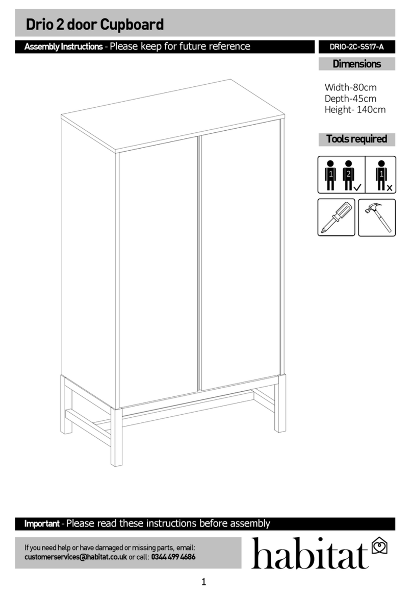 Habitat Drio Series Assembly instructions