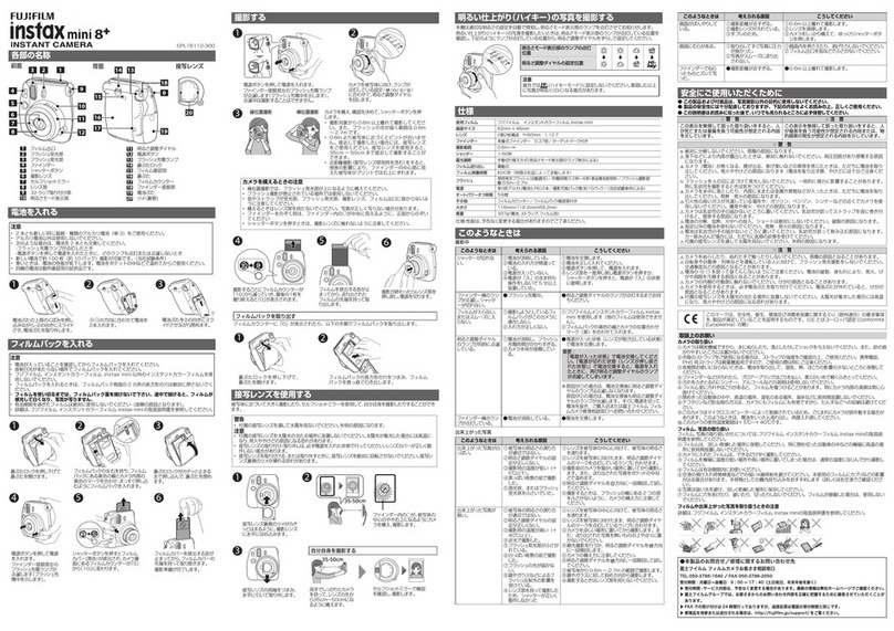 FujiFilm instax mini 8+ User manual