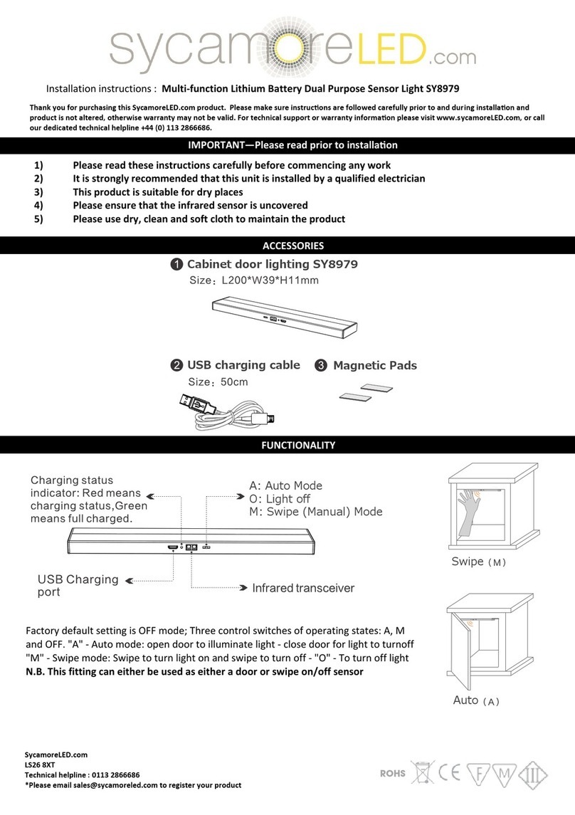 Sycamore SY8979 installation instructions