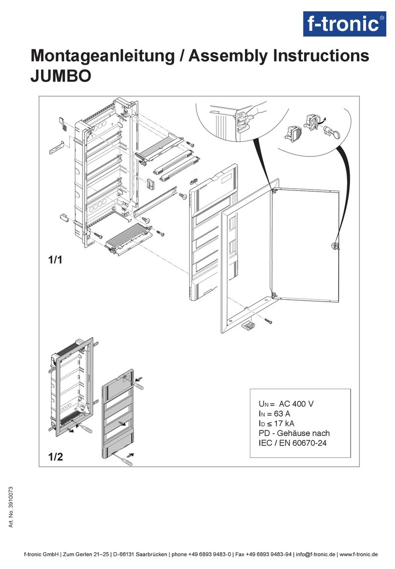 f-tronic JUMBO Series User manual
