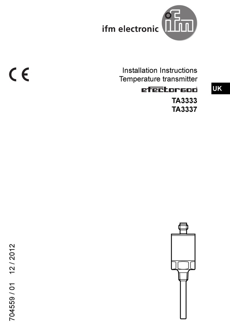 IFM Efector 600 TA3333 installation instructions IFM Efector 600 TA3333 installation instructions