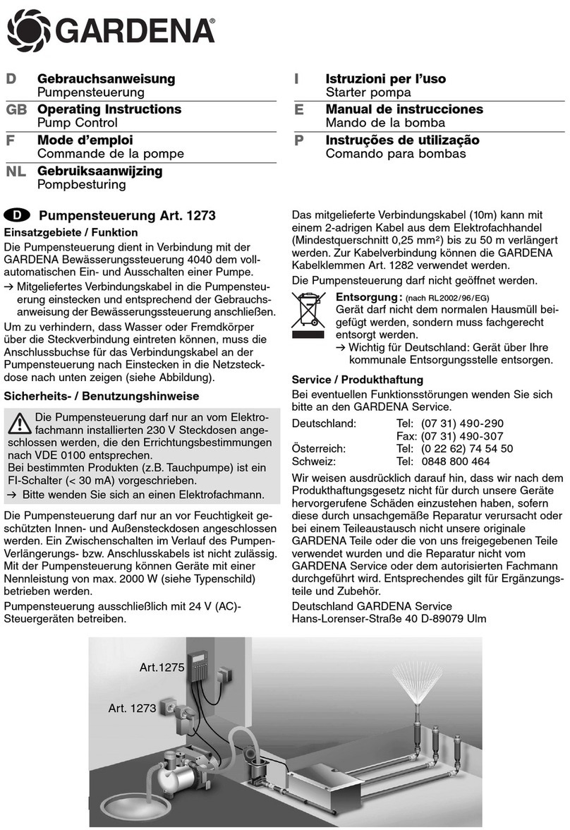 Gardena 1273 User manual