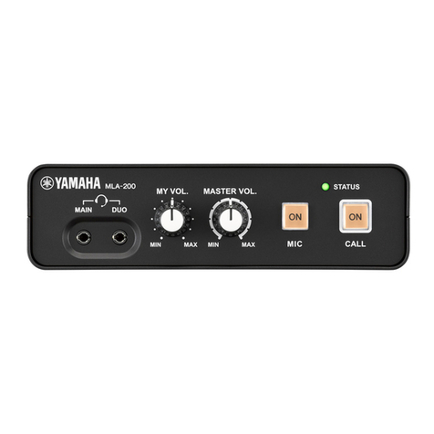 Yamaha MLA-200 owner's manual