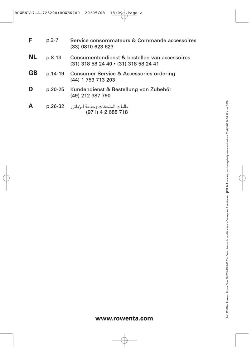 Rowenta INTENS RO65 Series User manual