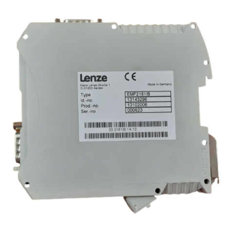 Lenze L-force Communication ModemCAN EMF2181IB Mounting instructions