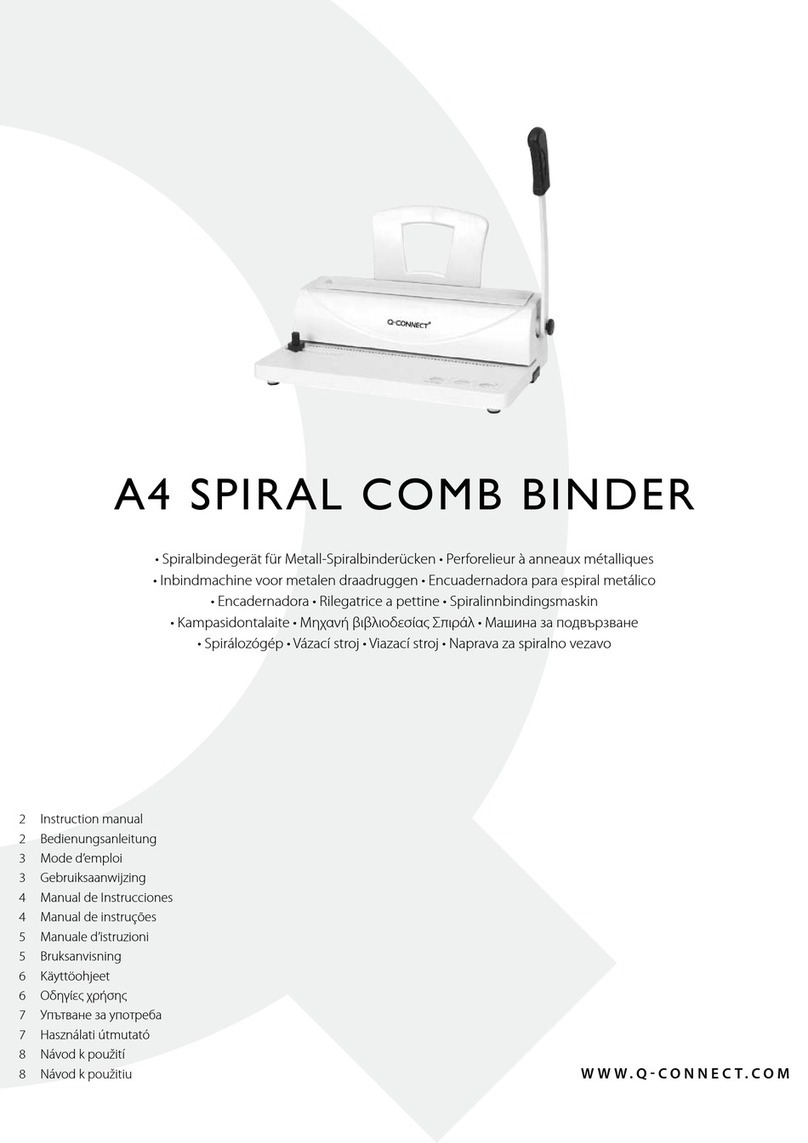 Q-Connect A4 Spiral Comb Binder User manual