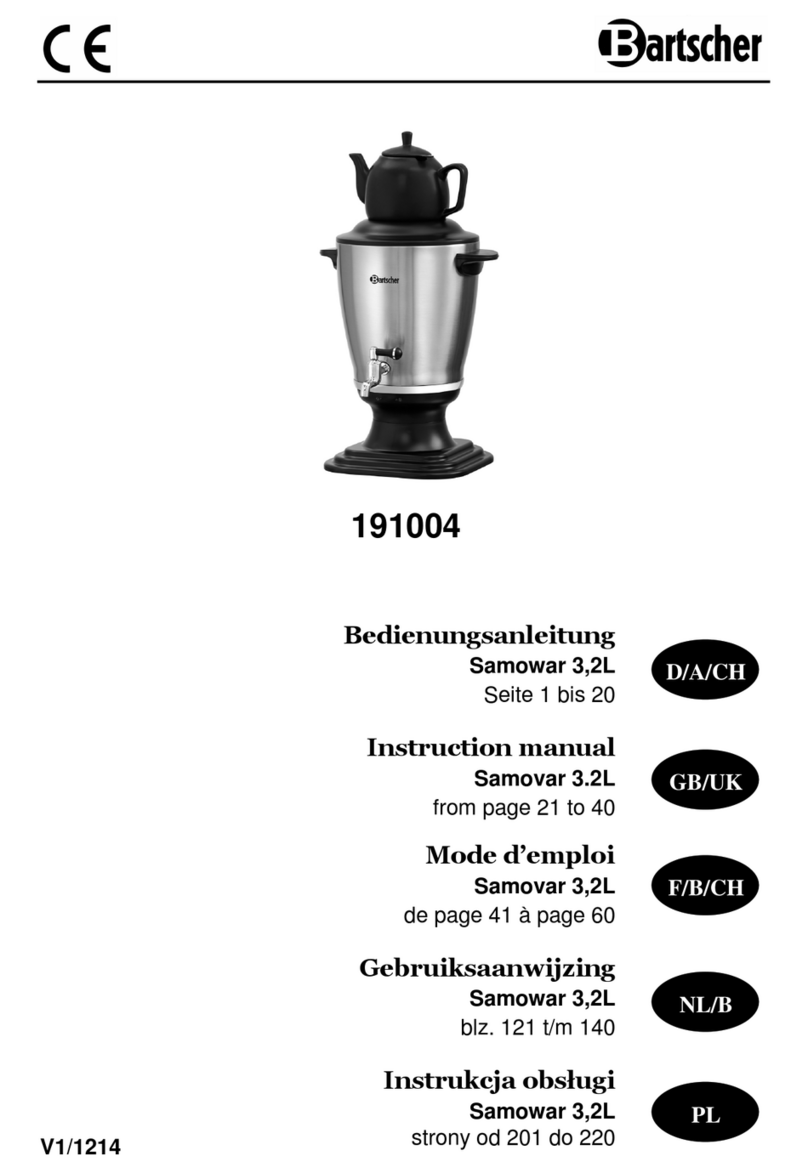 Bartscher 191004 instruction manual