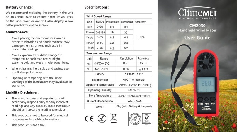 ClimeMET CM2030 user guide