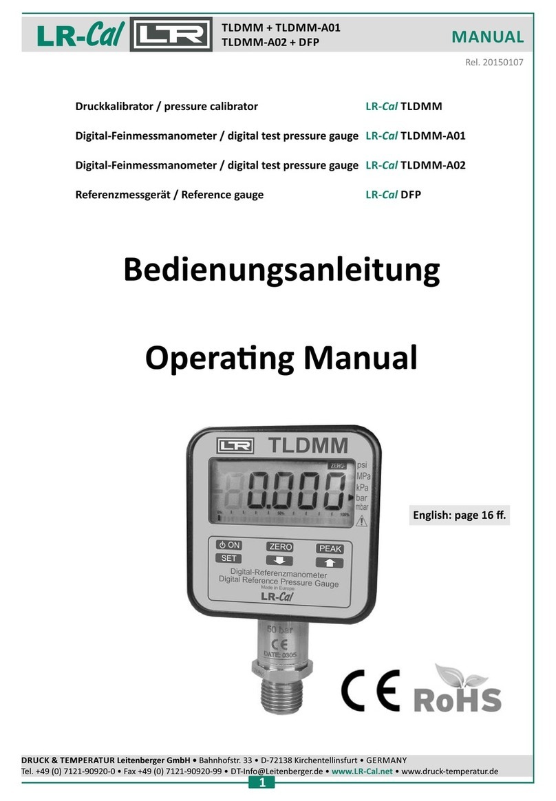 DRUCK & TEMPERATUR Leitenberger LR-Cal TLDMM operating manual