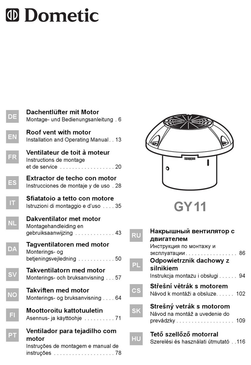 Dometic GY11 User manual