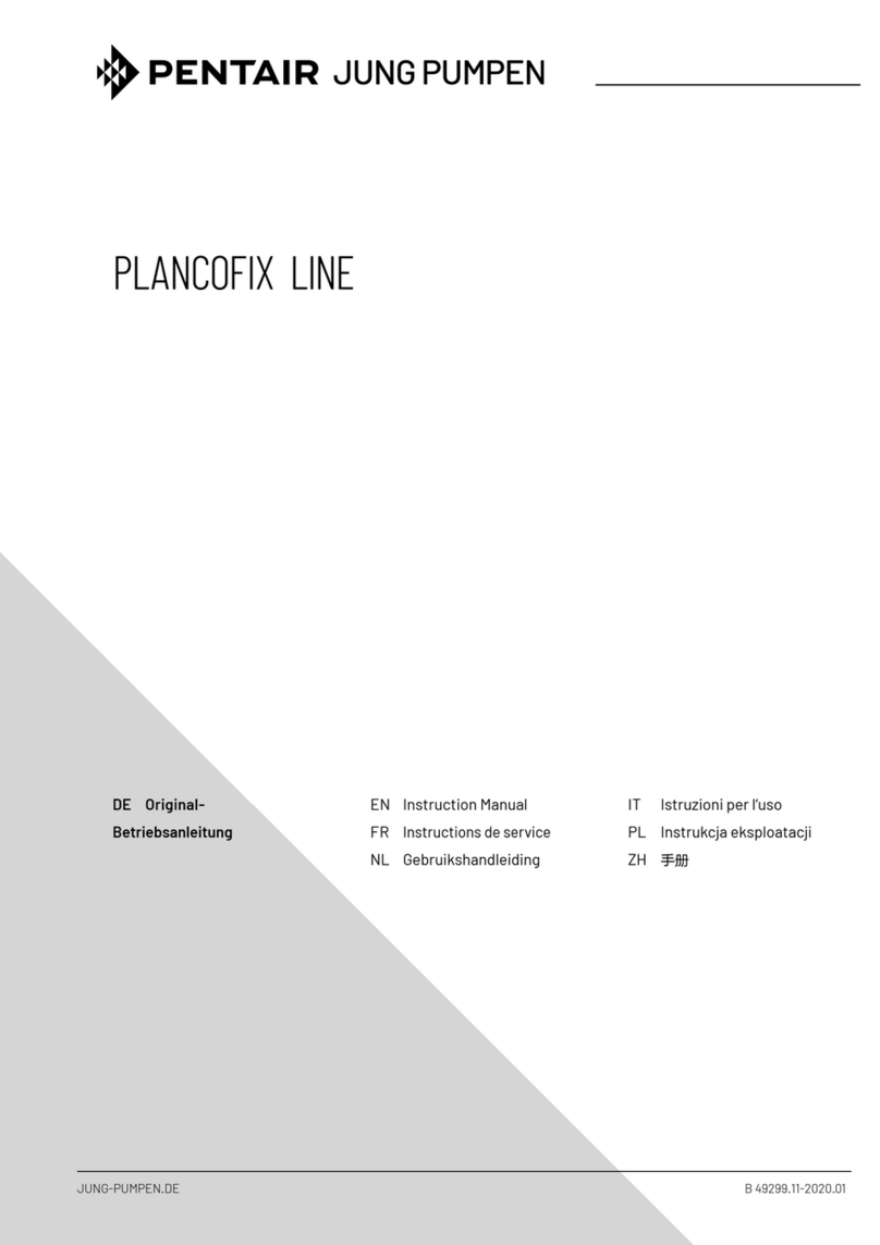 Pentair Jung Pumpen PLANCOFIX LINE instruction manual Pentair Jung Pumpen PLANCOFIX LINE instruction manual