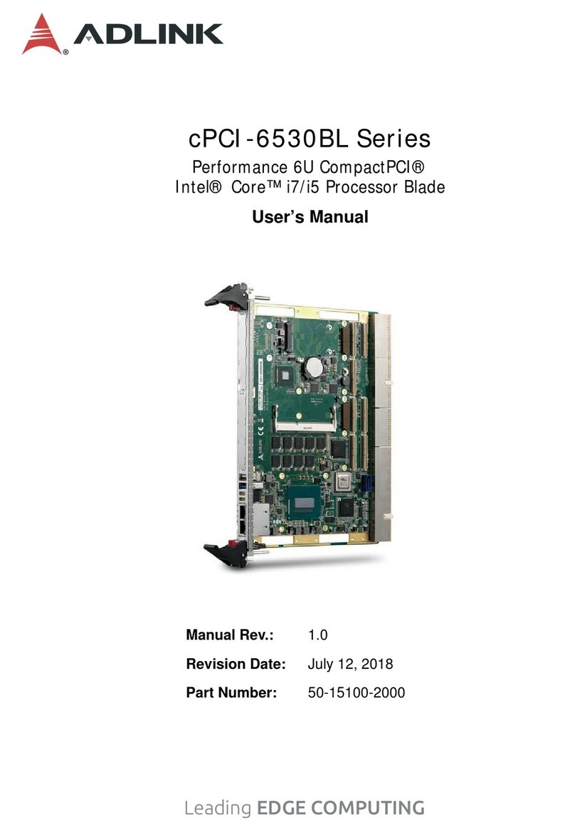 ADLINK Technology cPCI-6530BLV user manual