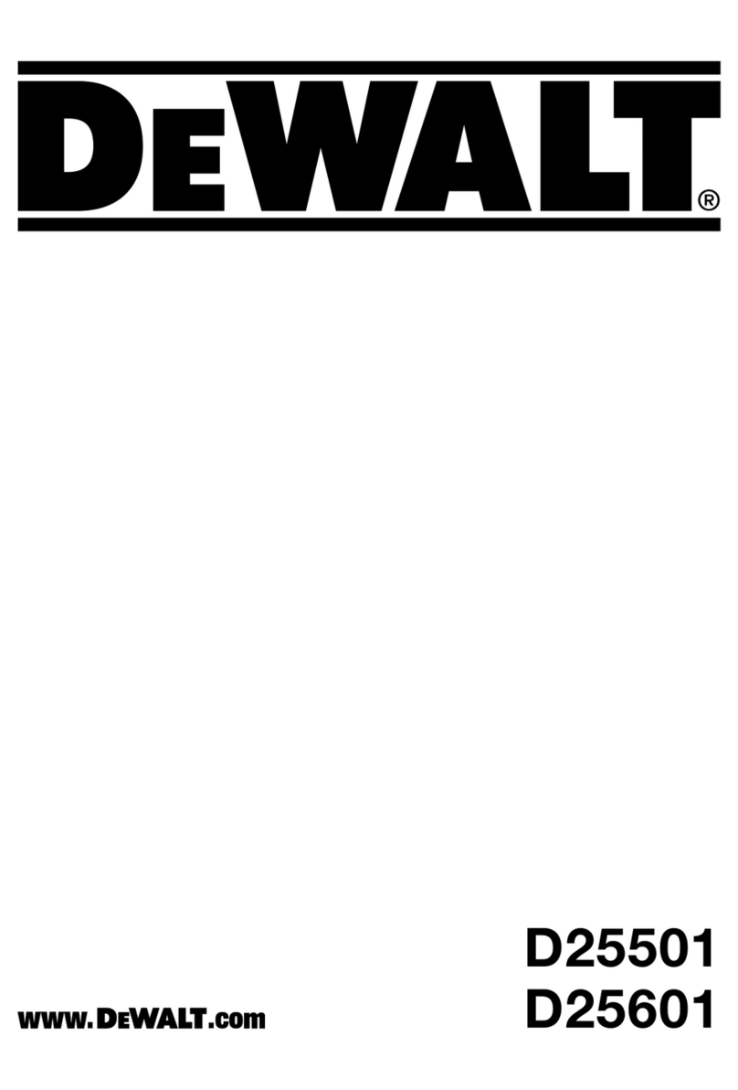DeWalt D25501 User manual