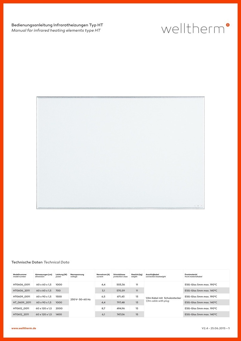 welltherm HT0606 0011 Series User manual