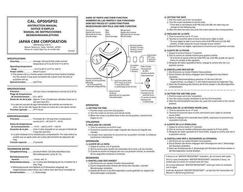 CBM GP50 instruction manual