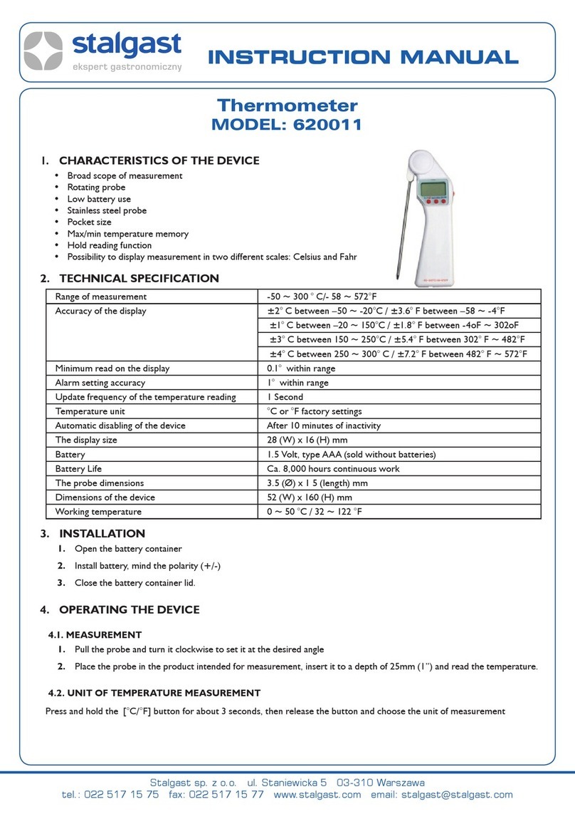 Stalgast 620011 instruction manual