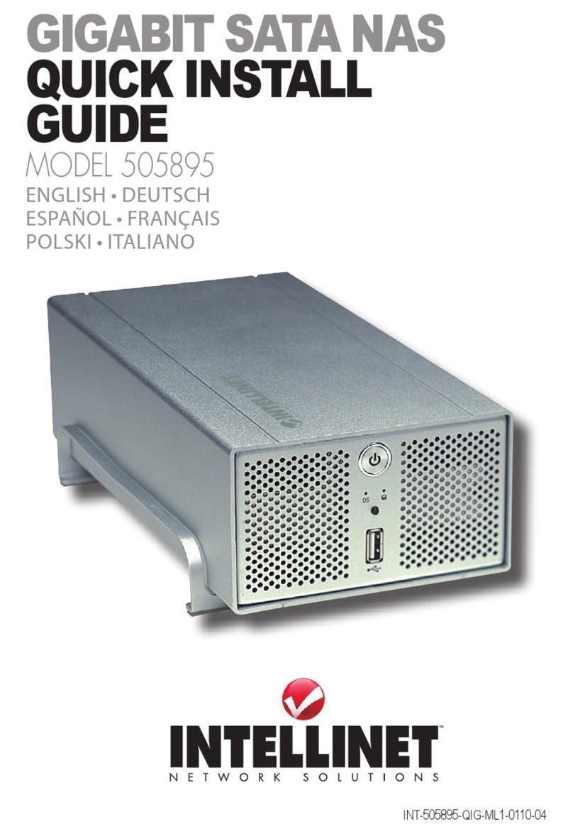 Intellinet GIGABIT SATA NAS 505895 Quick install guide