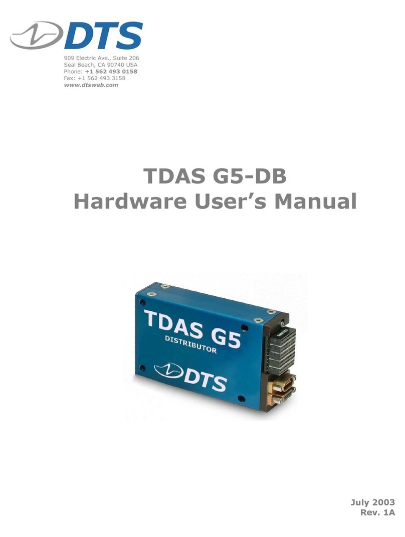 DTS TDAS G5-DB Instructions for use