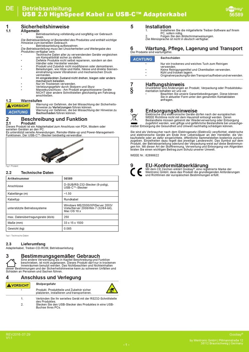 Goobay 56589 user manual