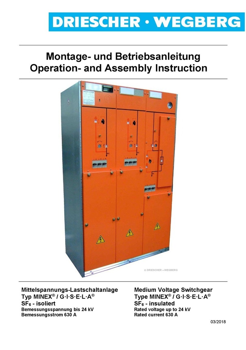 DRIESCHER-WEGBERG MINEX Operation – and Assembly Instruction DRIESCHER-WEGBERG MINEX Operation – and Assembly Instruction