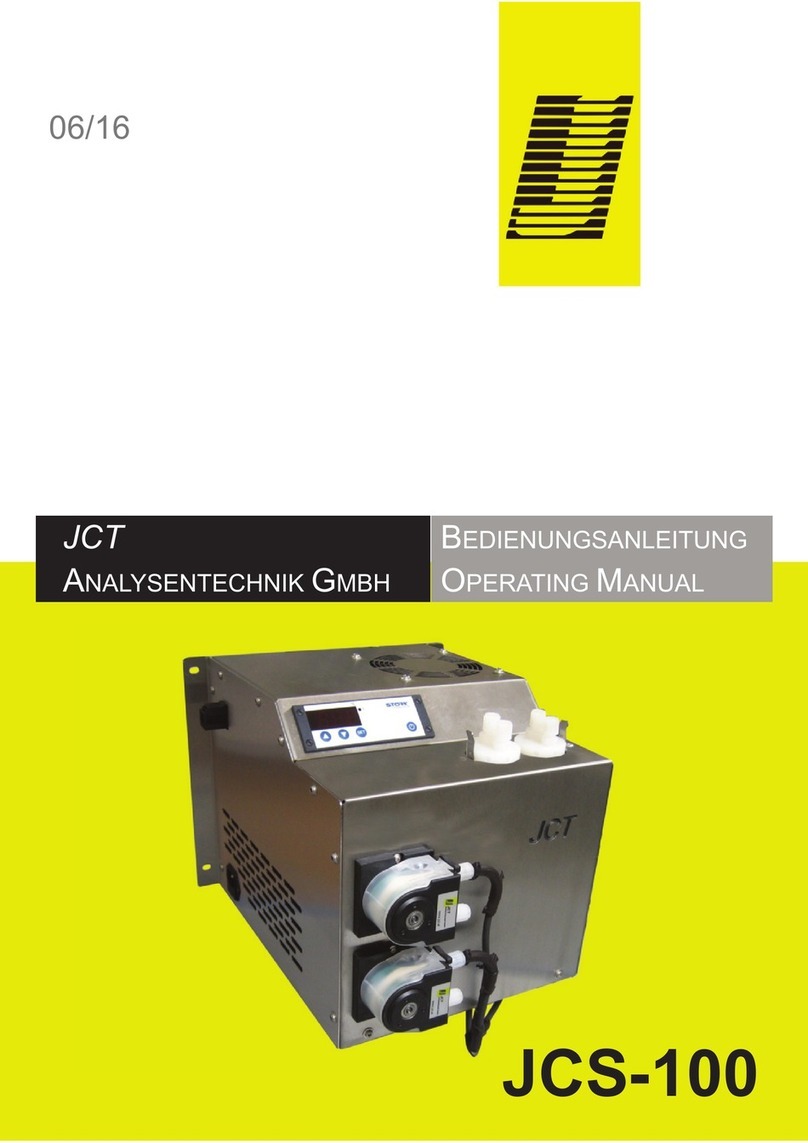 Jct JCS-100 operating manual