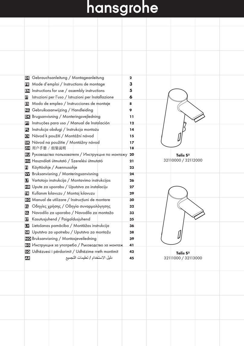 Hans Grohe Talis S2 Series Instructions for use/assembly instructions