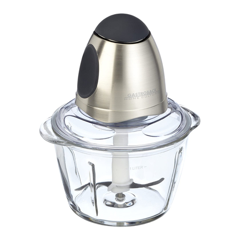 Gastroback Design Mini Chopper 40959 operating instructions