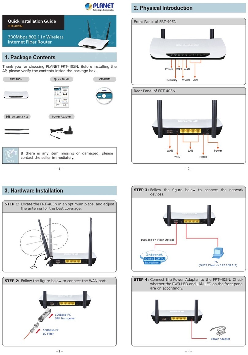 Planet FRT-405N User manual