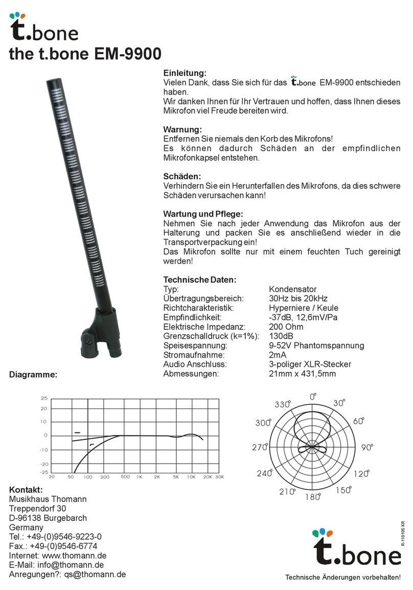 T.BONE EM-9900 quick start guide