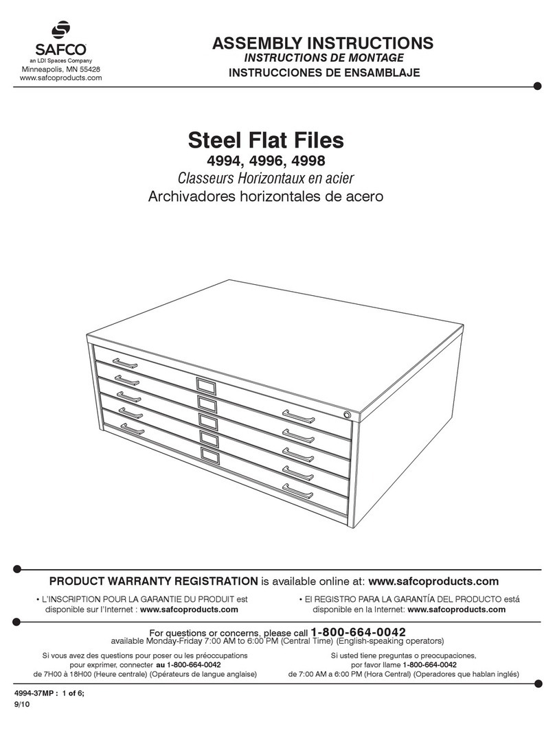LDI Spaces Safco 4994 User manual LDI Spaces Safco 4994 User manual