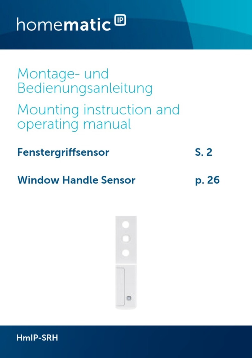 EQ3 Homematic HmIP-SRH Mounting instruction and operating manual