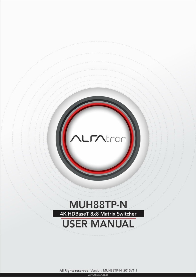 ALFAtron MUH88TP-N user manual