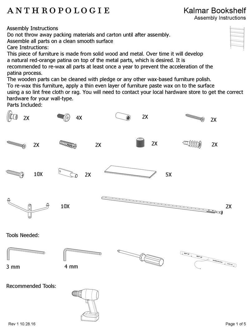 Anthropologie Kalmar Assembly instructions